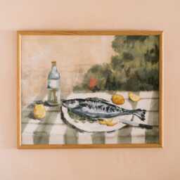 Graham and Green Fish Supper Framed Wall Print - thumbnail 1