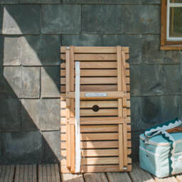 Graham and Green Teak Wood Low Folding Picnic Table - thumbnail 4