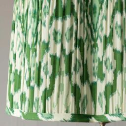 "Graham and Green 12"" Green Ikat Flower Empire Lamp Shade" - thumbnail 2