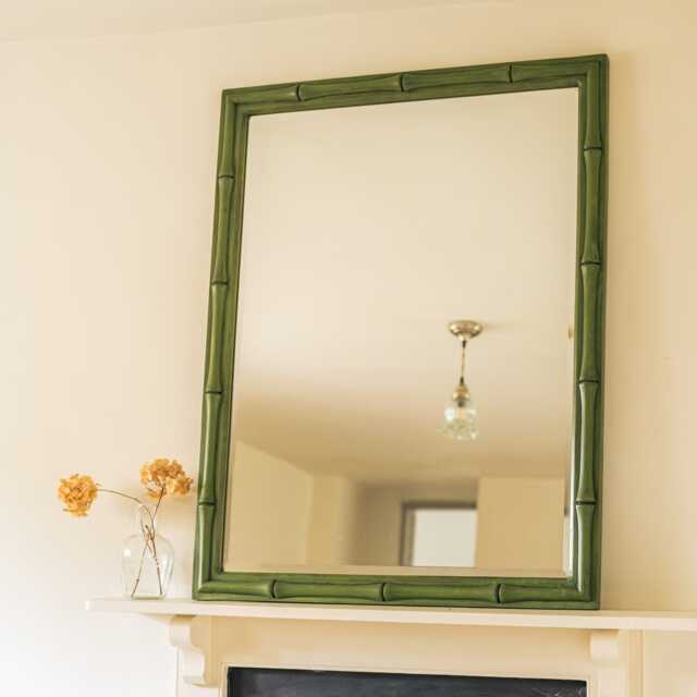 Graham and Green Green Bamboo Large Wall Mirror - image 1