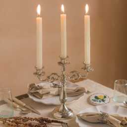 Graham and Green Rochelle Antique Silver Candelabra - thumbnail 1