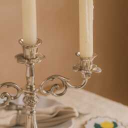 Graham and Green Rochelle Antique Silver Candelabra - thumbnail 3