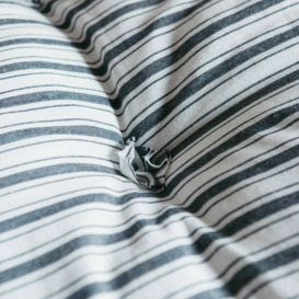 Graham and Green Charcoal Stripe Bed Roll - thumbnail 2