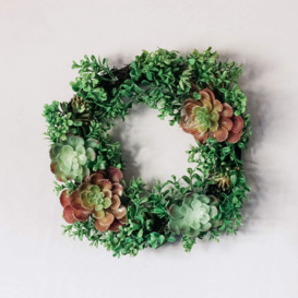 Glittered Succulent Wreath - thumbnail 1