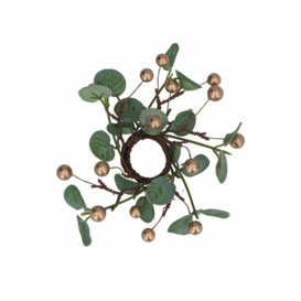 Graham and Green Small Eucalyptus Christmas Candle Wreath - thumbnail 3