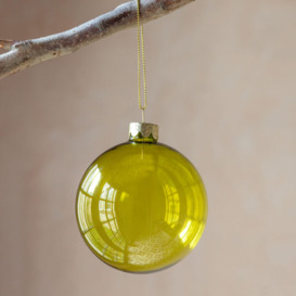Graham and Green Green Glass Christmas Bauble
