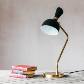 Graham and Green Watson Black and Brass Table Lamp