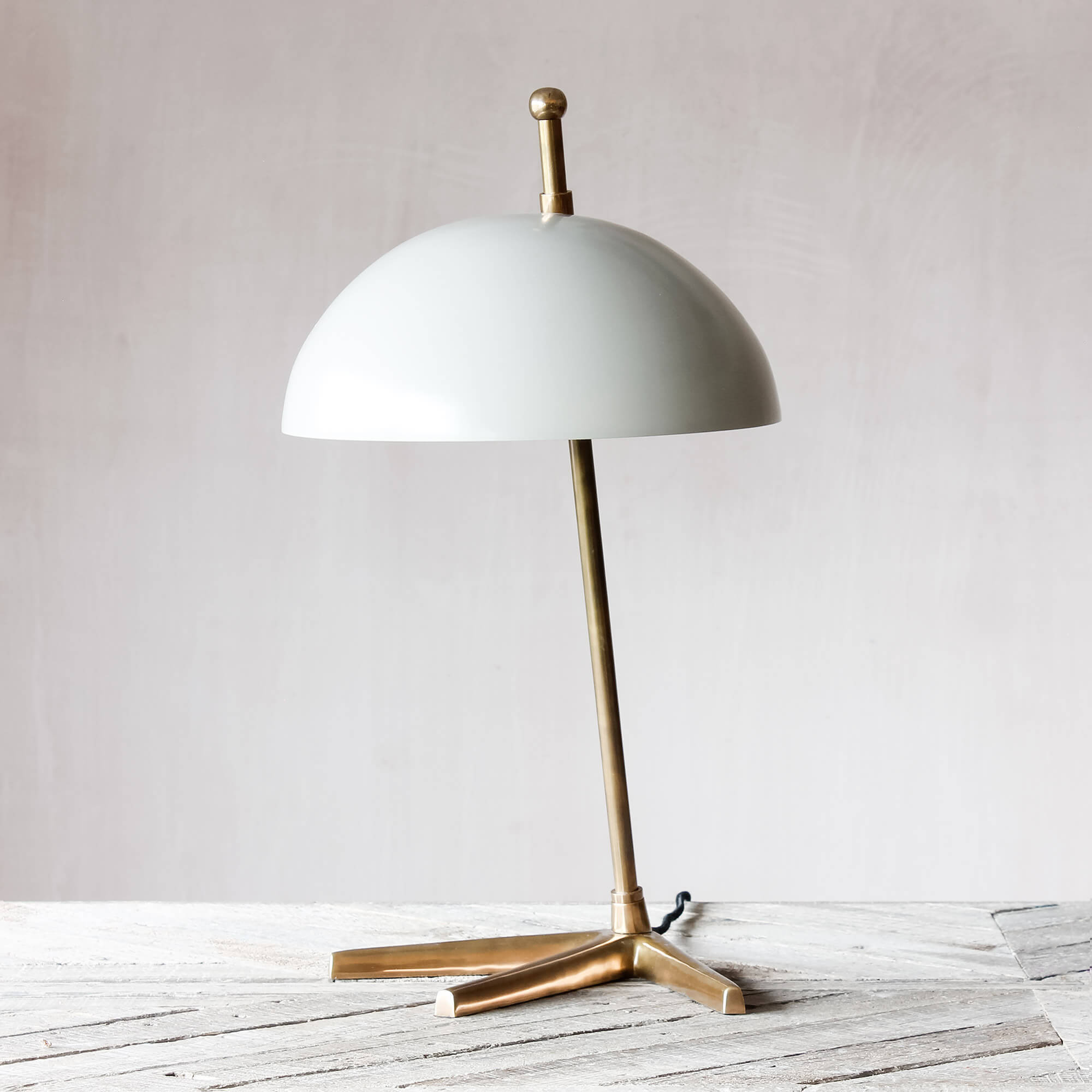 Graham and Green Platypus Grey and Brass Table Lamp