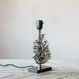 Graham and Green Antique Nickel Coral Table Lamp - thumbnail 2