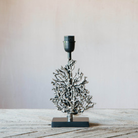 Graham and Green Antique Nickel Coral Table Lamp - thumbnail 3