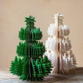 Graham and Green White Paper Christmas Tree Decoration