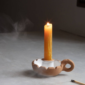 Graham and Green Clay and White Candle Holder - thumbnail 3