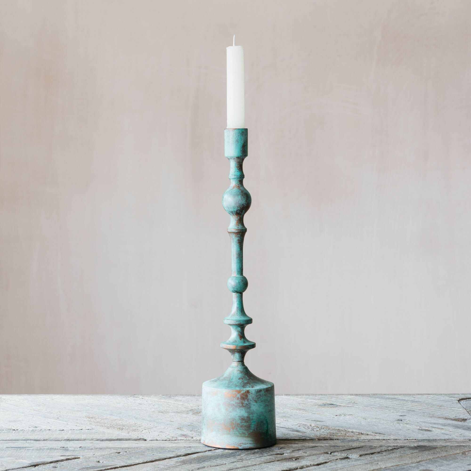 Graham and Green Tall Oxidised Candle Holder