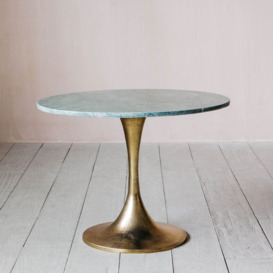 Graham and Green Ayla Green Marble Side Table - thumbnail 2