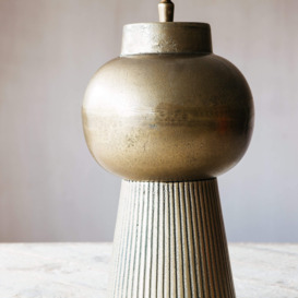 Small Brika Round Bronze Lamp - thumbnail 3