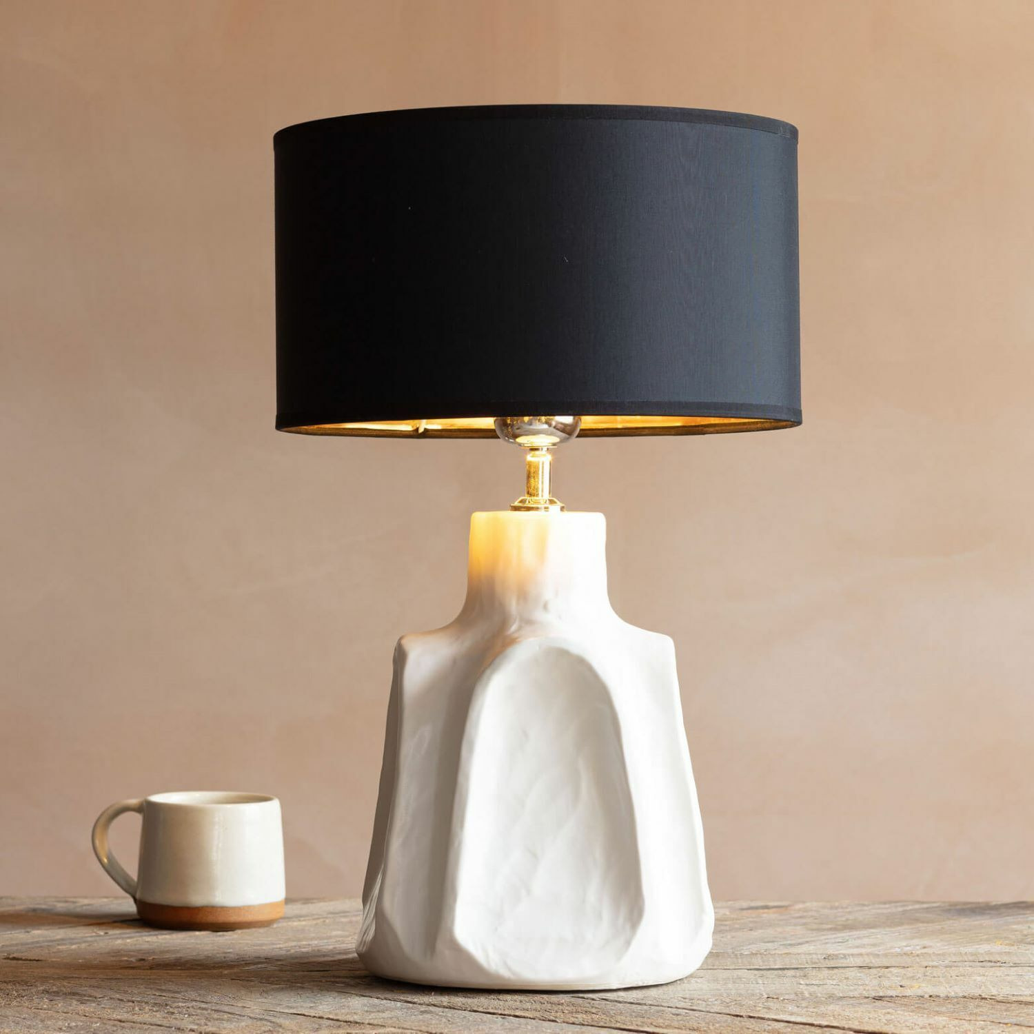 Axl Cream Ceramic Table Lamp - image 1