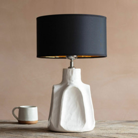 Axl Cream Ceramic Table Lamp - thumbnail 2