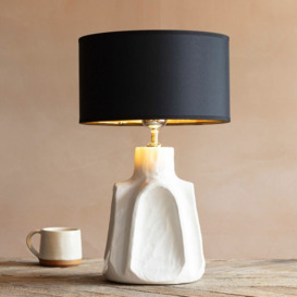 Axl Cream Ceramic Table Lamp - thumbnail 1