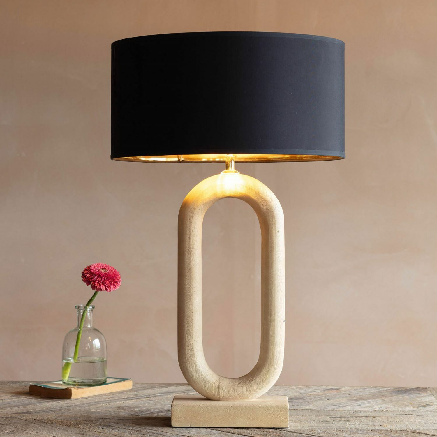 Graham and Green Enzo Wooden Table Lamp - image 1
