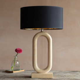 Graham and Green Enzo Wooden Table Lamp - thumbnail 2