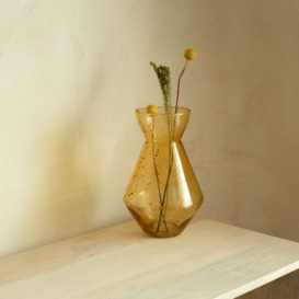 Graham and Green Medium Speckled Yellow Glass Vase - thumbnail 2