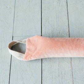 Graham and Green Coral Velvet Draught Excluder with Handle - thumbnail 2