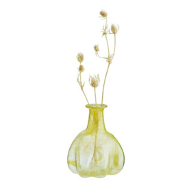 Graham and Green Yellow Recycled Glass Vase