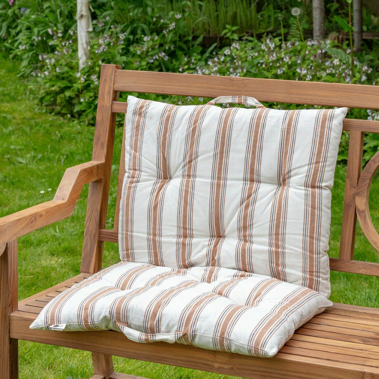 Brown Striped Seat Mat - image 1