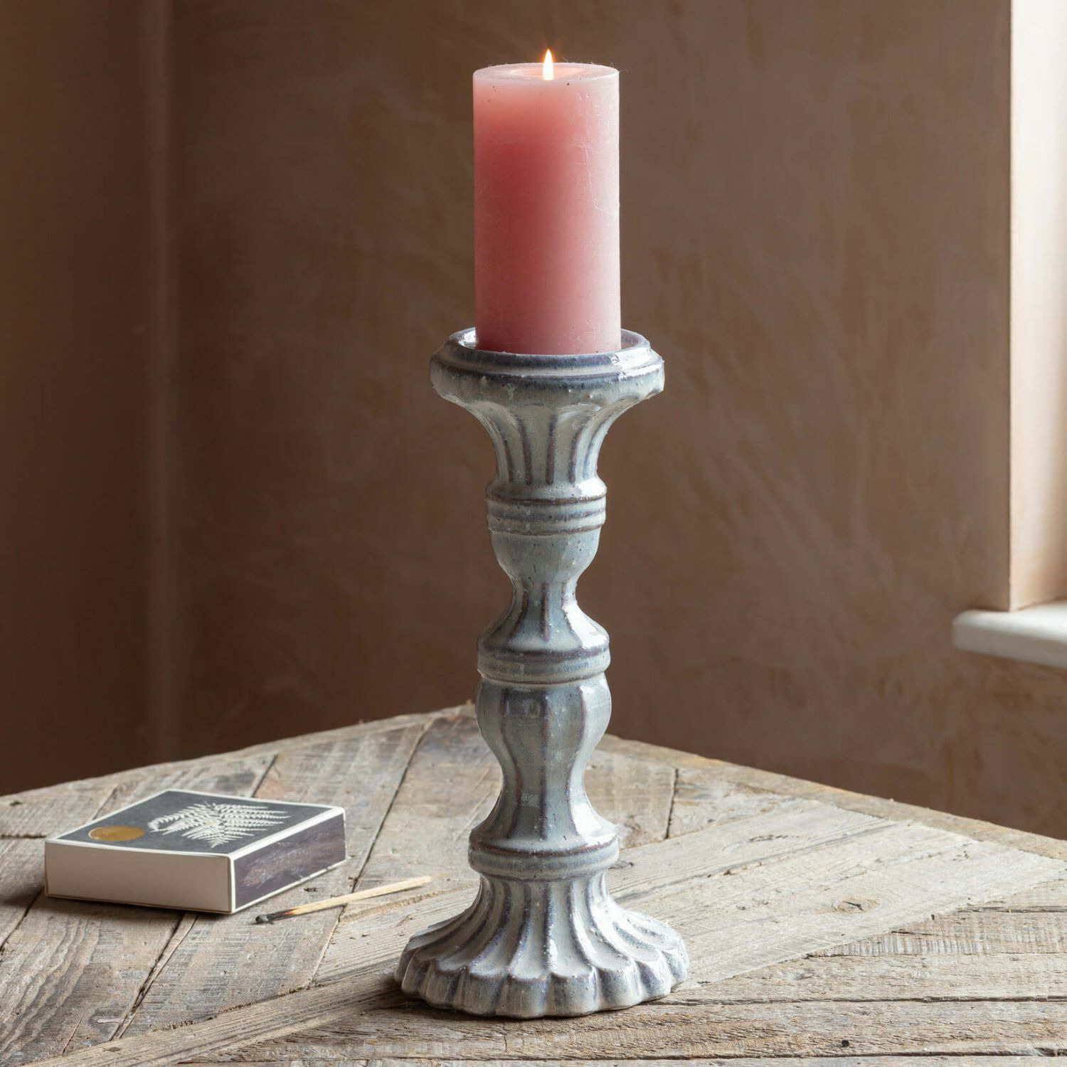 Graham and Green Ornate Pillar Candle Holder - image 1