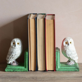Graham and Green Antiqued Owl Bookends - thumbnail 3