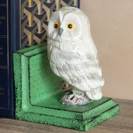 Graham and Green Antiqued Owl Bookends - thumbnail 2
