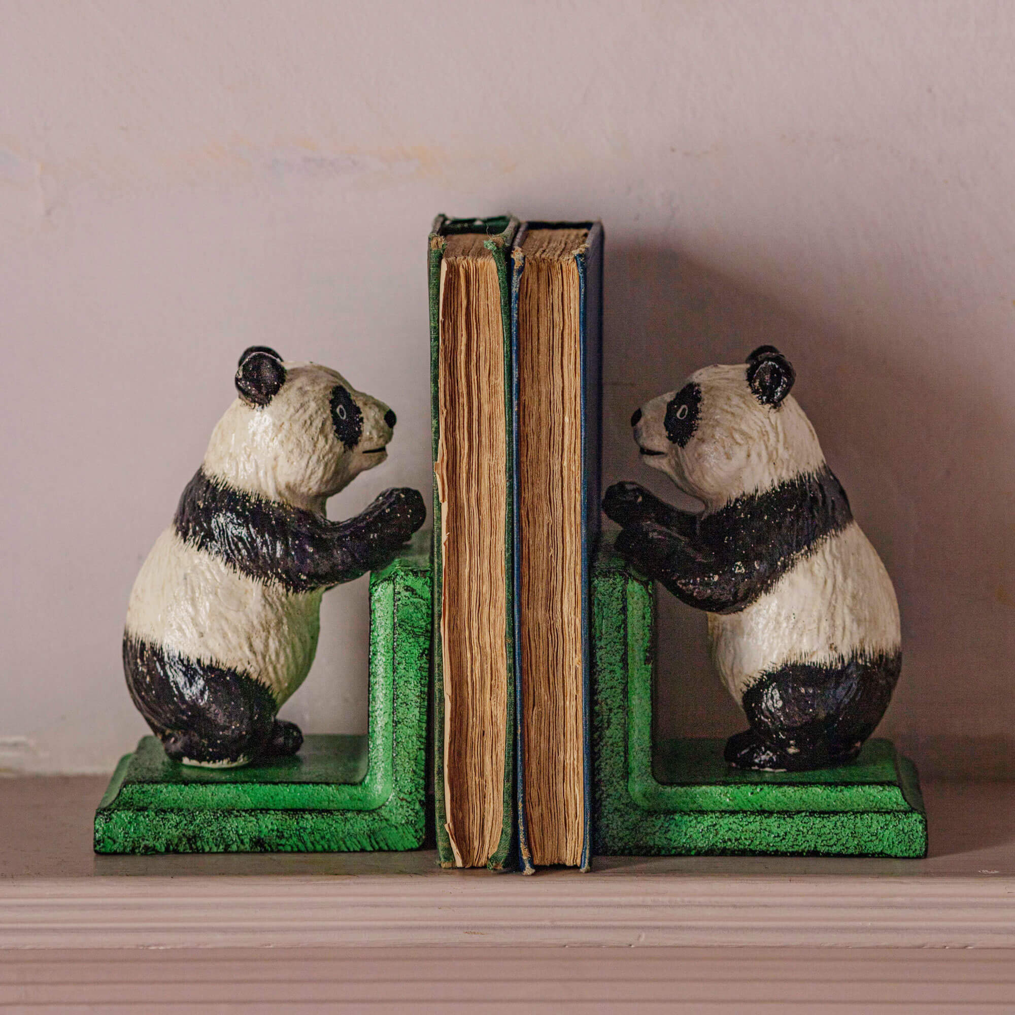 Graham and Green Panda Bookends - image 1