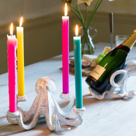 Graham and Green White Octopus Candlestick Holder - thumbnail 1