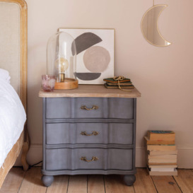 Graham and Green Evelyn Grey Bedside Table - thumbnail 2
