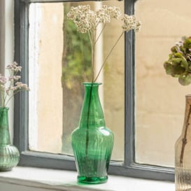 Graham and Green Tall Green Recycled Glass Vase - thumbnail 1
