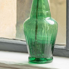 Graham and Green Tall Green Recycled Glass Vase - thumbnail 2