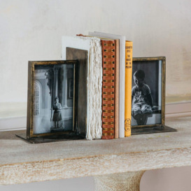 Graham and Green Bronzed Photo Frame Bookends - thumbnail 2