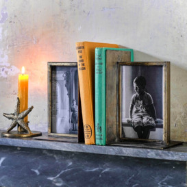 Graham and Green Bronzed Photo Frame Bookends - thumbnail 1