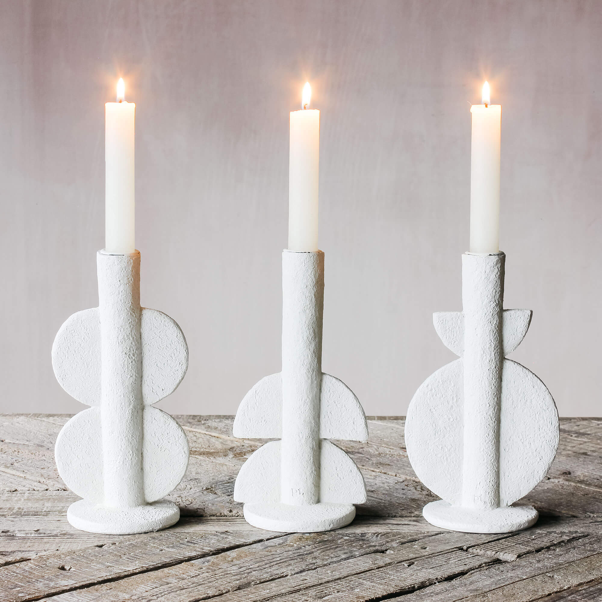 Graham and Green Avril White Candle Holder - image 1