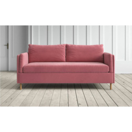 Edwina 2.5 Seater Sofa Bed in Pink Classic Velvet