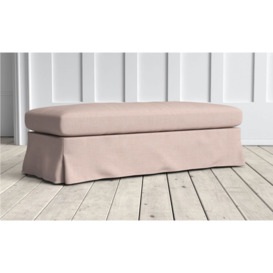 Graham and Green Jasmine Large Ottoman in Powder Pink Caleido