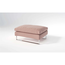 Graham and Green New York Footstool in Powder Pink Caleido