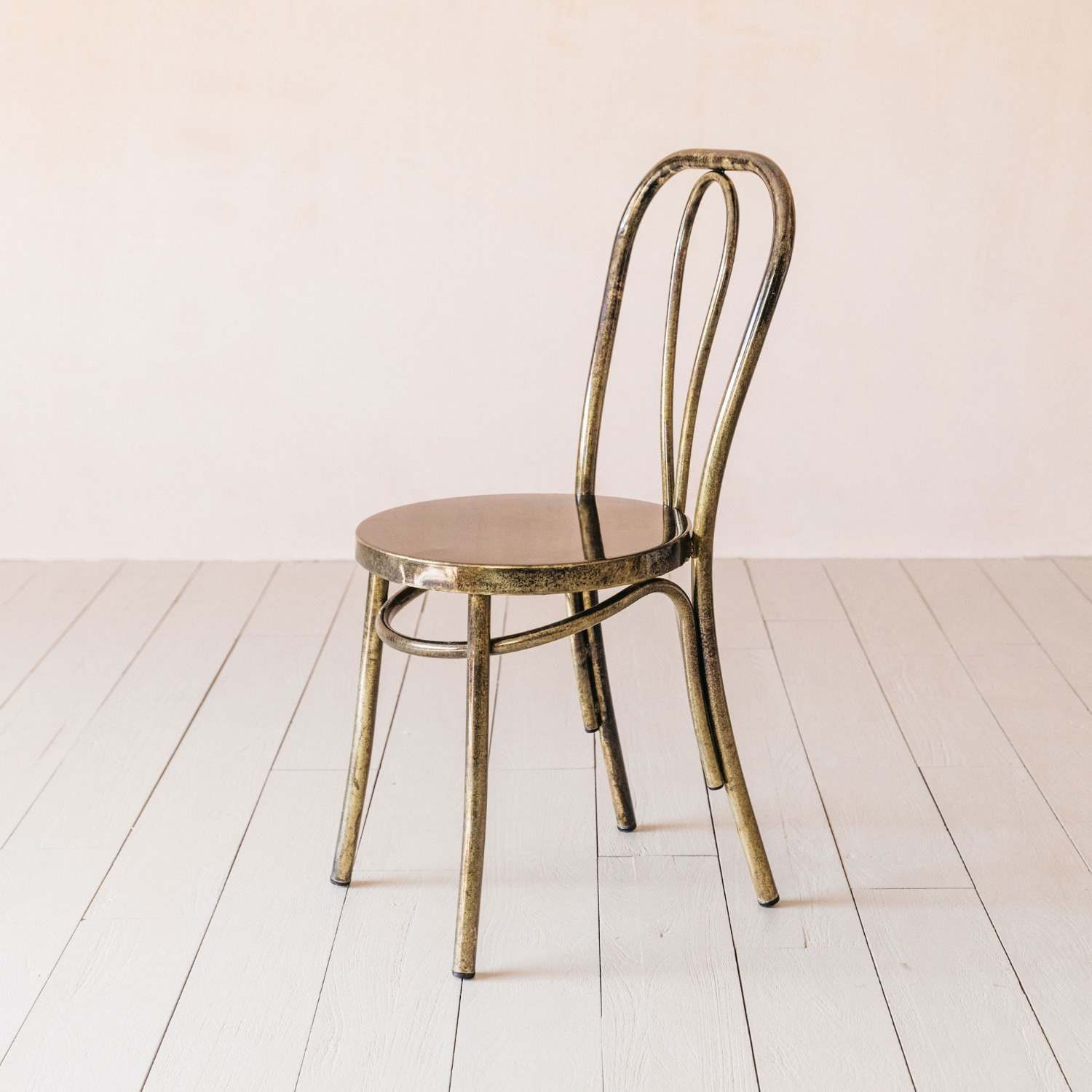 Graham and Green Antique Nickel Café Chair