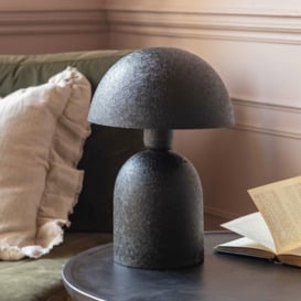 Graham and Green Black Textured Dome Table Lamp - thumbnail 2