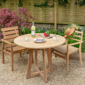 Graham and Green Noa 4 Seater Round Teak Outdoor Table