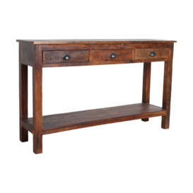Graham and Green Jasper Three Drawer Console Table