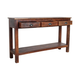 Graham and Green Jasper Three Drawer Console Table - thumbnail 2