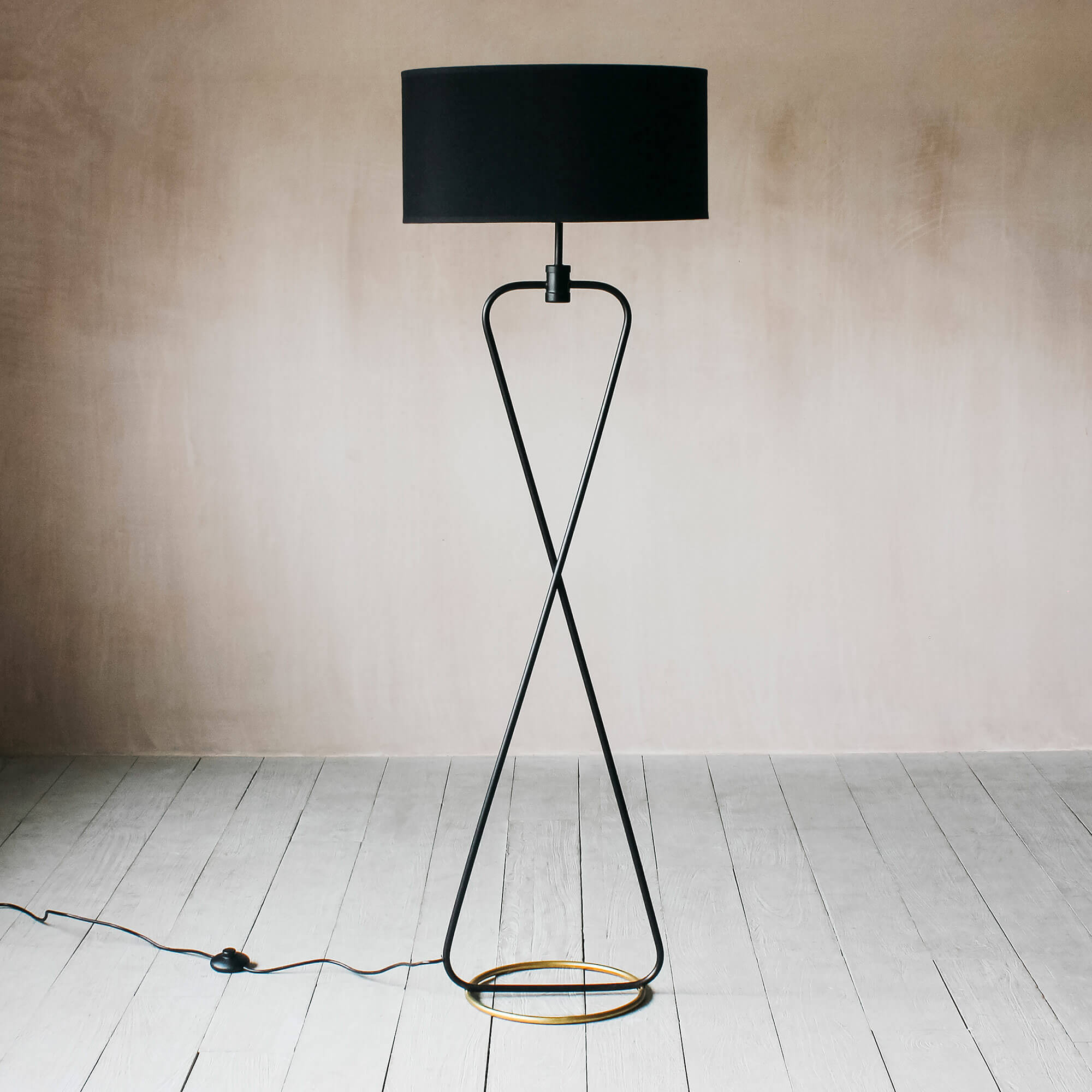 Laurent Black Floor Lamp - image 1