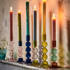 Graham and Green Cobalt Blue Bubble Candle Holder