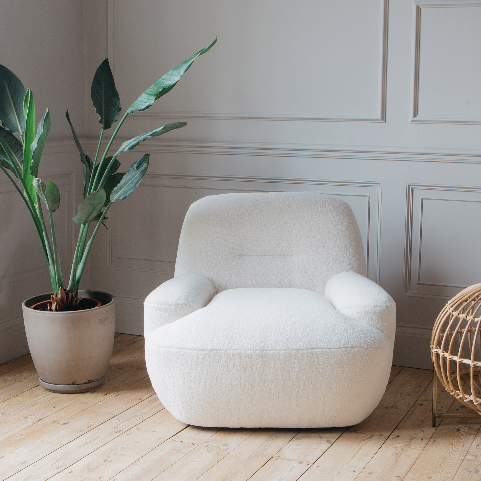 Graham and Green Coco Armchair - Yellow Classic Velvet